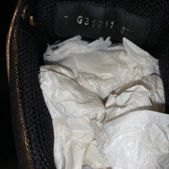 100% Authentic Gold Foiled Chanel Women Sneakers - Picture 6 of 6